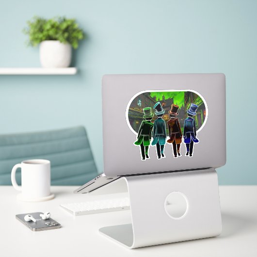 Sticker Calot de Création (Ordinateur portable sur le bureau)