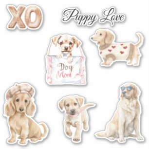 Sticker Calot Puppy Love XO