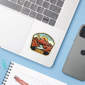 Sticker Camak, Géorgie (Ordinateur portable avec iPhone)