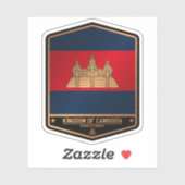 Sticker Cambodge (Feuille)