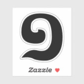 Sticker Cambodian Number 1 / One / ១ (Muqj) Khmer (Feuille)