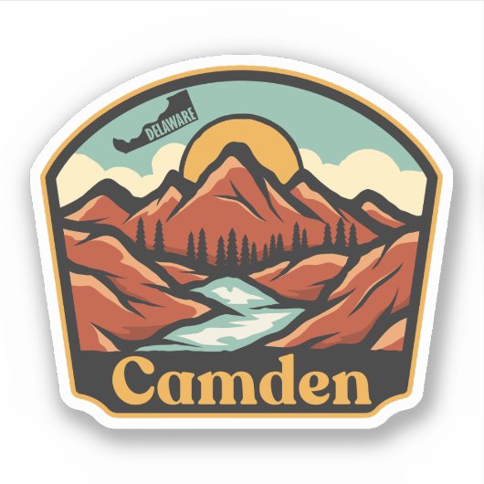 Sticker Camden, Delaware (Devant)