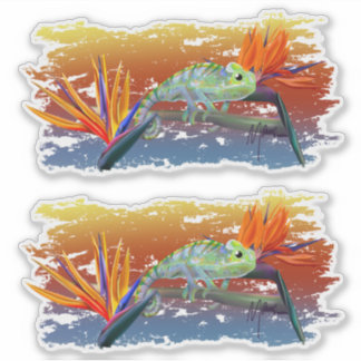 Sticker Caméléon