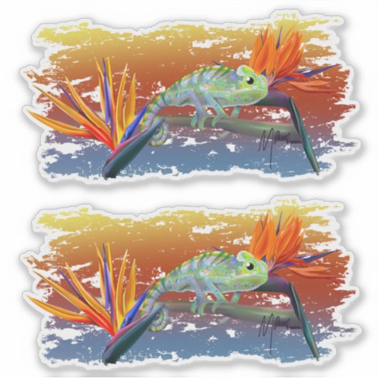 Sticker Caméléon (Devant)