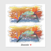 Sticker Caméléon (Feuille)