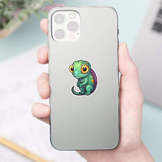 Sticker Caméléon de dessin (Téléphone)