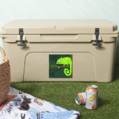 Sticker Caméléon vert mignon (Glacière)