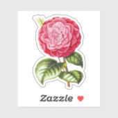 Sticker Camellia, couleur rose rose (Feuille)