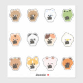 Sticker Caméra Animaux (Feuille)