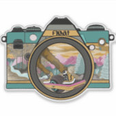 Sticker Camera Nature (Devant)