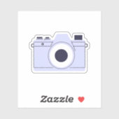 Sticker Caméra violette (Feuille)