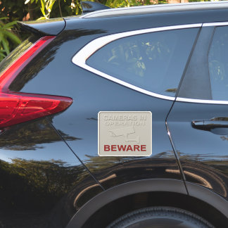 Sticker Cameras in Operation – Security Warning Sign with 
