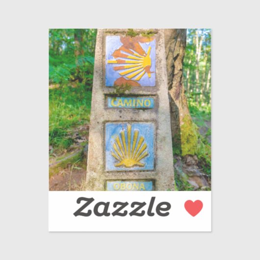 Sticker Camino de Santiago (Feuille)