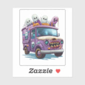 Sticker Camion à glace hanté (Feuille)