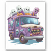 Sticker Camion à glace hanté (Devant)