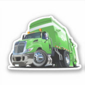 Sticker Camion à ordures de dessin (Devant)