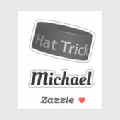 Sticker Camion casquette avec nom personnalisé (Feuille)