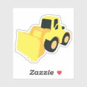 Sticker Camion de construction de chargeur frontal (Feuille)
