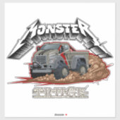 Sticker Camion de dessin animé (Feuille)