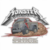 Sticker Camion de dessin animé (Devant)