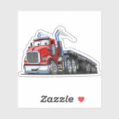 Sticker Camion de dessin animé (Feuille)