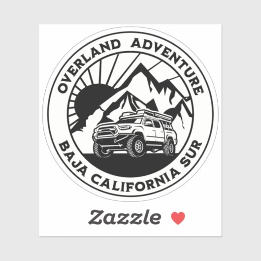 Sticker Camion de la Basse Californie du Sud (Feuille)