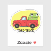 Sticker Camion de remorque Funny Tow Truck Pun (Feuille)