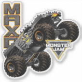 Sticker Camion Monster Jam Max-D et logo (Devant)