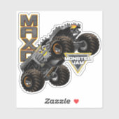 Sticker Camion Monster Jam Max-D et logo (Feuille)