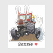 Sticker Camion monstre de dessin animé (Feuille)