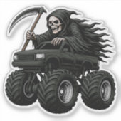 Sticker Camion Monstre Faucheuse (Devant)