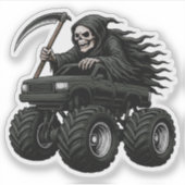 Sticker Camion Monstre Faucheuse (Devant)