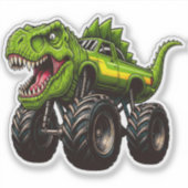 Sticker Camion Monstre T-Rex (Devant)
