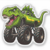 Sticker Camion Monstre T-Rex (Devant)