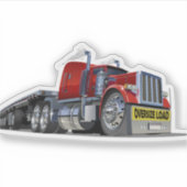 Sticker Camion semi-caricature (Devant)
