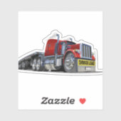 Sticker Camion semi-caricature (Feuille)