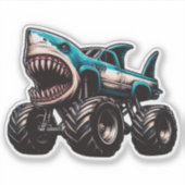 Sticker Camion Shark Monster (Devant)