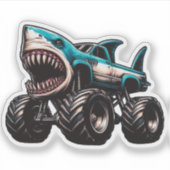 Sticker Camion Shark Monster (Devant)