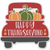 Sticker Camion Thanksgiving (Devant)