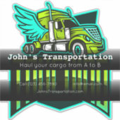 Sticker Camionnage Société de transport publicité commerci (Devant)