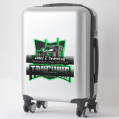 Sticker Camionnage Société de transport publicité commerci (Sur valise)