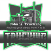 Sticker Camionnage Société de transport publicité commerci (Devant)