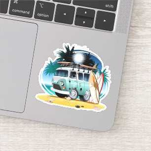 Sticker Camionnette de dessin animé