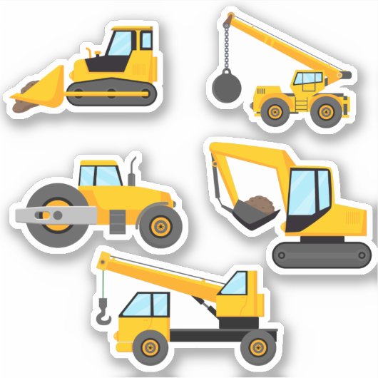 Sticker Camions de construction (Devant)