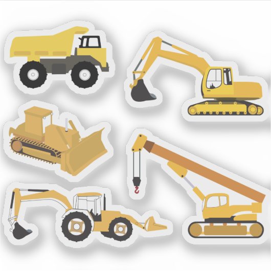 Sticker Camions de construction (Devant)