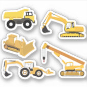 Sticker Camions de construction (Devant)