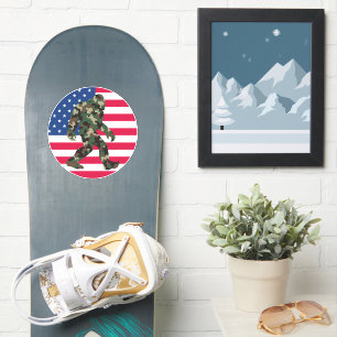 Sticker Camo Bigfoot Sasquatch