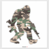 Sticker Camo Bigfoot Sasquatch (Feuille)