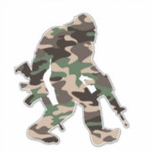 Sticker Camo Bigfoot Sasquatch (Devant)