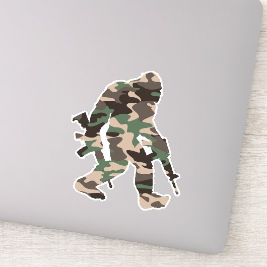 Sticker Camo Bigfoot Sasquatch (Détail)